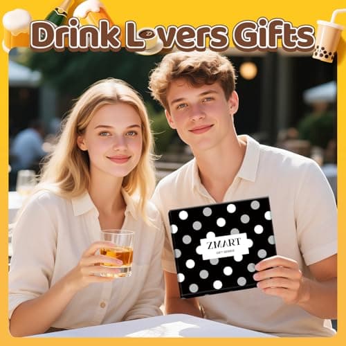Zmart Drink Gifts for Men - Scotch Whiskey Socks for Drink Lovers, Beer Coffee Gifts