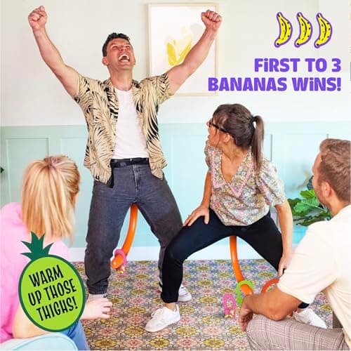 It's Bananas! The Monkey Tail Game - Funny, Fun Party & Family Board Game for Kids, Stocking Stuffer, Christmas, Thanksgiving, White Elephant, Girls Night, Birthday Gift, Gag, Novelty