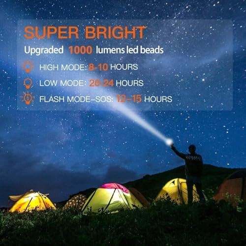 BUYSIGHT BUYSIGHT Rechargeable Spotlight,Spot Lights Hand held High lumens Large Flashlight Handheld Spotlight Lightweight and Super Bright Flashlight (Aluminium_Alloy Golden)