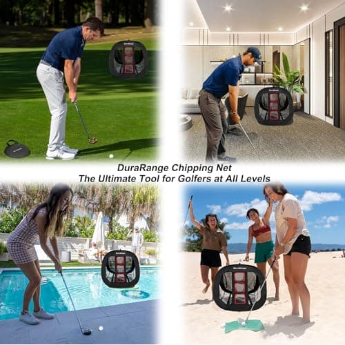Pop-Up Golf Chipping Net - Ultimate Target Training Chip Aids for Precision & Distance, Outdoor | Indoor Practice, Golfer Gift