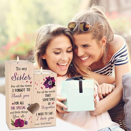 Sisters Gifts from Sister, Unique Birthday Gifts for Sisters, Best Sister Gift Ideas for Christmas Thanksgiving, Personalized Thank You Gifts