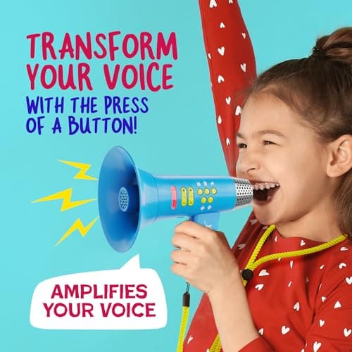 Voice Changer for Kids - Gifts for Kids - Voice Changing Device for Boys & Girls Ages 3-8+ Olds - Birthday Gifts for 3, 4, 5, 7, 8 Year Old Boy - Cool Outdoor Toys Gift Ideas for Kid, Toddler