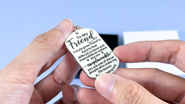 Gift for Best Friend Women Men Friendship Gift for Him Her Christmas Birthday Graduation Gifts for Friends Sentimental To My Friend Keychain Thank You Gifts Bestie