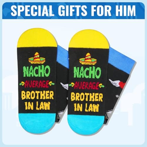 HAPPYPOP Novelty Family Gifts - Gifts for Son Uncle Grandson Nephew, Funny Men Socks