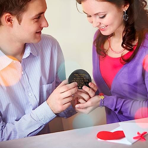 Decorative Stones Birthday Present for Husband, Boyfriend - Engraved Husband Birthdays Present from Wife - Decorative Accessories Happy Birthday Presents for Men - Cool Mens Birthday Present