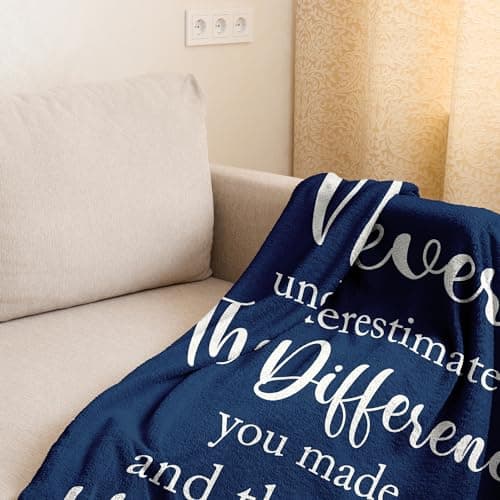 Farewell Gifts, Graduation Gifts, Coworker/Boss Leaving Job Gifts, Thank You Gifts for Women, Teacher/Employee Appreciation Gift, Retirement Gift, Inspirational Goodbye Gifts Blanket 60” x 50”