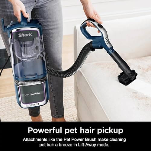 Shark Detect Performance Lift-Away Advanced Upright Vacuum with DuoClean, Odor Neutralizer Technology, Anti-Allergen Technology, Direction Detect, LED Headlights, 3 Cleaning Tools (Renewed)