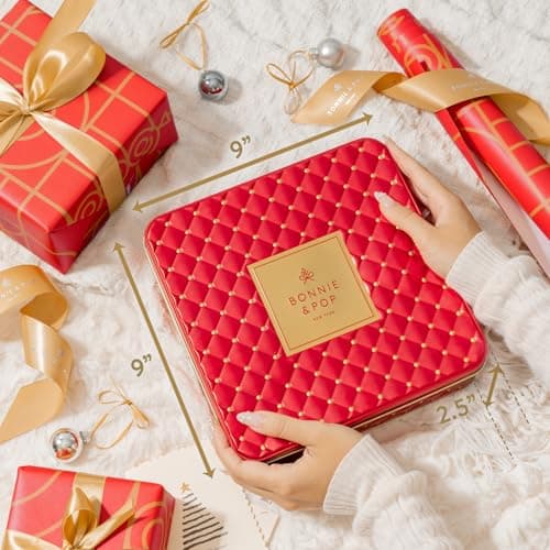 Christmas Chocolate Gift Basket – Gourmet Holiday Snack Gift Box Idea in Keepsake Tin – Men, Women, Corporate, Food Set- Bonnie and Pop