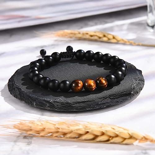 Best Ever Gifts for Mens Teen Boys, Beads Bracelet Gifts for Friend Brother Uncle Boyfriend Grandpa Dad Son Grandson Nephew New Dad Stepdad Husband on Birthday Christmas Valentines Fathers Graduation