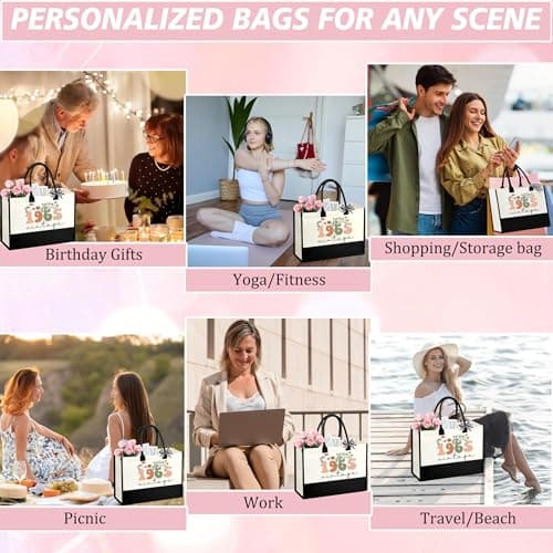 40th 50th 60th Birthday Gifts for Women Her Vintage 1965 1975 1985 Birthday Gifts Set for Grandma Mom Aunt Sister