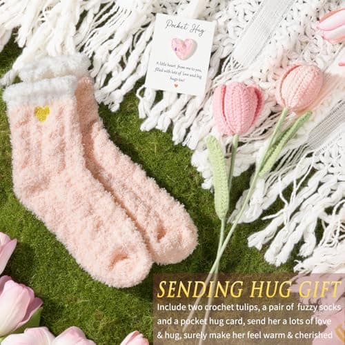 Birthday Gifts for Women Self Care Set Get Well Soon Gift Baskets, Relaxing Rose Spa Gift Basket Care Package for Women, Unique Xmas Gifts for Mom Her Girlfriend Sister Best Friend Wife Grandma