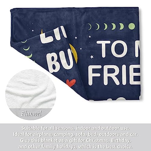 Niyewsor Best Friend Birthday Gifts for Women, Friendship Gifts for Women, Soul Sister, BBF, Bestie, Gift for Friends Female, to My Friend Blanket, 60"x50"