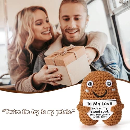 I Love You Gifts, Romantic & Naughty Crochet Potato for Him Her, Husband Boyfriend bf Gift from Wife Girlfriend gf, Best for Lover's Birthday, Christmas, Valentine's, Anniversary