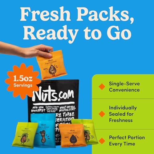 Nuts.com – Organic Dried Fruit and Nuts Variety Box – Gourmet Assortment for Fall, Thanksgiving and Festive Gifts – Includes Organic Cashews, Almonds, Walnuts, Raisins, and Trail Mix