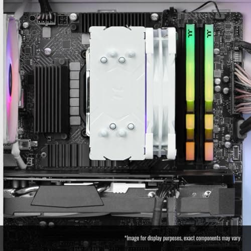 Thermaltake LCGS Quartz i1460 Gaming Desktop (Intel Core™ i5-14400F, ToughRam DDR4 3600Mhz 16GB RGB Memory, NVIDIA GeForce® RTX 5060, 1TB NVMe M.2, WiFi, Windows 11) S2QT-B760-560-LCS