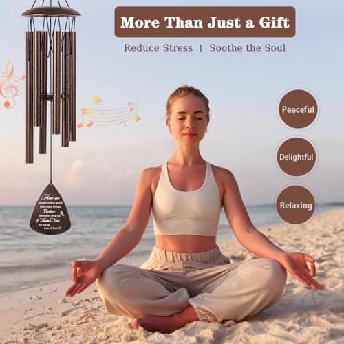 Thank You Gifts for Women Men, 32" Wind Chimes Thank You Gifts, Appreciation Gifts for Employee Coworkers Colleague Teachers Nurses, Thanksgiving Day Gifts for Family Friends