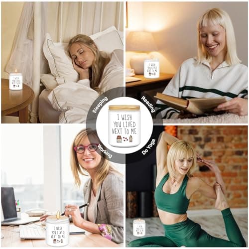 Homsolver Gifts for Women, Birthday Gifts for Women, Unique Friendship Gift for Best Friend Birthday, Her, BFF, Sisters, Besties, Mom - Funny Lavender Scented Candles