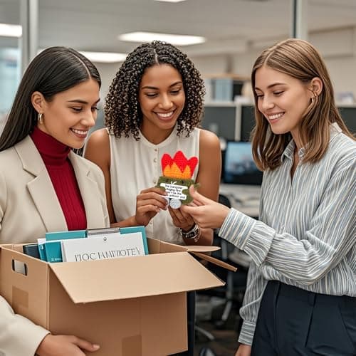 Funny Dumpster Crochet Fire, Bosses Day Gifts for Women Men Boss, Christmas Thank You Appreciation Gifts for Coworker Teacher Friend, Birthday Retirement Farewell Moving Going Away Gift Desk Decor