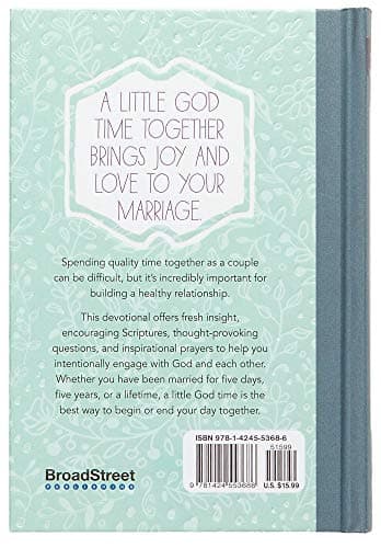 A Little God Time for Couples: 365 Daily Devotions (Hardcover) – Perfect Engagement, Wedding and Anniversary Gift for Couples