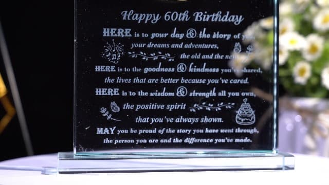 Movdyka 60th Birthday Gifts for Women Men - Crystal Clock Gifts Personalized 1964 60 Year Old Birthday Present for Her Him - Happy 60th Birthday Gifts Ideas for Mom Dad Unique