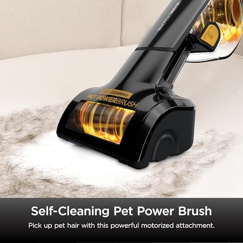 Shark UltraCyclone Pet Pro Plus Cordless Hand Vacuum, Powerful Suction, Handheld Vacuum for Car & Home, Pet Power Brush, Crevice Tool, Scrubbing Brush, XL Dust Cup, Black, CH951