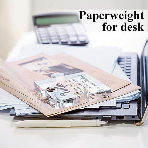 LukieJac Gifts for Wife - Romantic Gifts for Her Acrylic Puzzle Piece Plaque for Wife Birthday, Wedding Anniversary, Valentines Day, Mothers Day Presents Home Desk Decor - 4.7 x 3.9 Inch