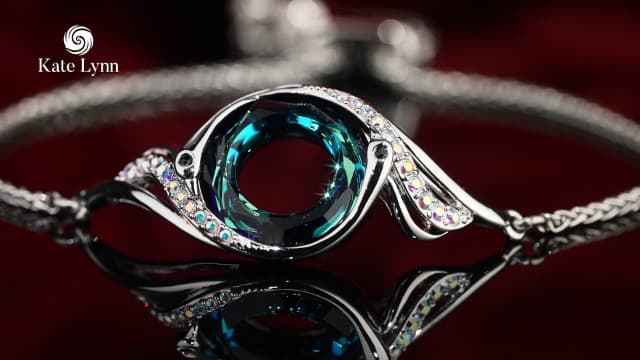 Kate Lynn ♥ Rise From the Ashes Phoenix Bracelet Made with Crystals from Austria, Adjustable Slider Bracelet for Women, Packaged with Jewelry Box, Birthday Gift for Women, Symbol of Luck and Renewal