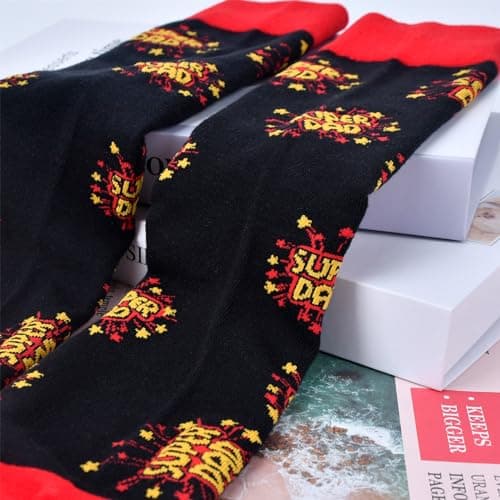 Birthday Gifts for Dad,Fathers Day Dad Gifts from Daughter Son Kids Wife,Funny Socks Christmas Gifts,Stocking Stuffers