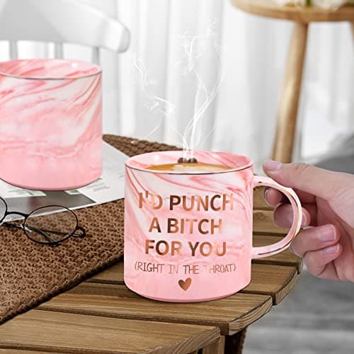 Birthday Gifts for Women Girlfriend Sister Friends, Valentines Day Gifts for Her, Galentines Mothers Day Mom Present for Mom Wife from Daughter Son, 12 OZ Funny Coffee Mug Christmas Stocking Stuffers