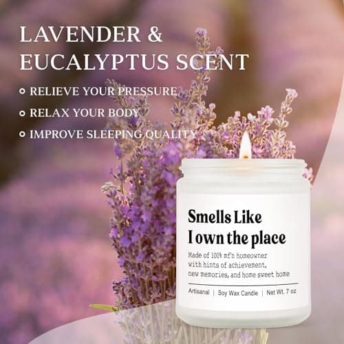 Niyewsor House Warming Gifts, New House/Home Candle, Best Housewarming Gift 2026, Closing Gifts for Home Buyers, New Homeowner, First Apartment Essentials, Handmade, 7oz