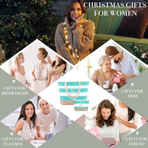 YOOLIFE Beach Bags for Women - Travel Canvas Beach Tote, Pool Waterproof Bag, Travel Essentials, Gifts for Women Birthday