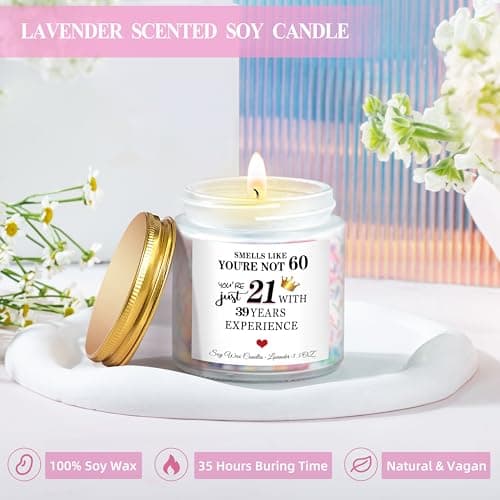 60th Birthday Gifts for Women,Happy 60th Birthday Gifts for Her Friends Mom Wife Sister Coworker,Tumblers Gifts Set for 60 Year Old Women,Funny 60 Birthday Gifts Ideas