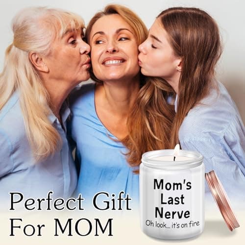 Gifts for Mom from Daughter, Son - Funny Mom Birthday Gifts - Mother's Day Gift for Mommy Mama - Mom's Last Nerve Scented Candle