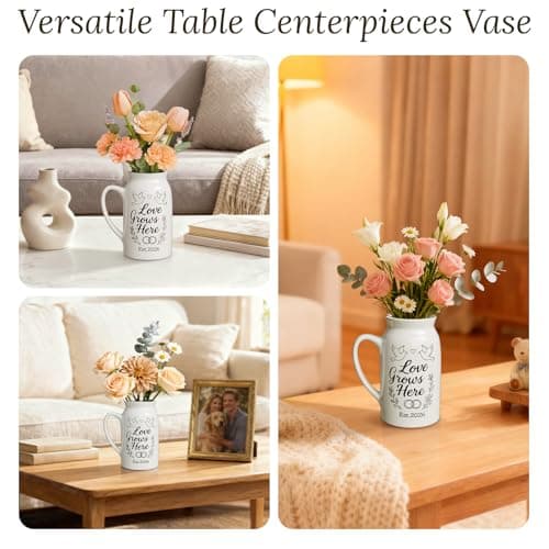 Wedding Gifts for Couples 2026: Love Grows Here & Rings Design - Home Decor Accents for Newlyweds