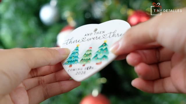 Pregnancy Ornament, Unique Pregnancy Gifts for Expecting 2026, Thoughtful Pregnant Ornaments for Mom Dad Wife Husband, Adorable Christmas Ornaments for Tree Decorations