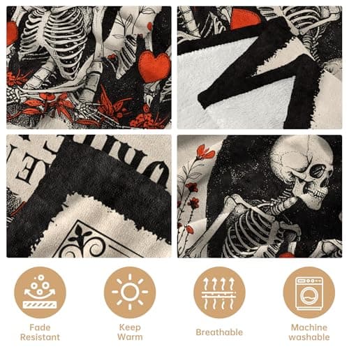 Gifts for Him Her, Wedding Anniversary Blanket for Women Men, Birthday Gifts for Boyfriend Girlfriend, I Love You Gift, Engagement, Wedding Gift for Wife, Husband, Couple, 60"X50"