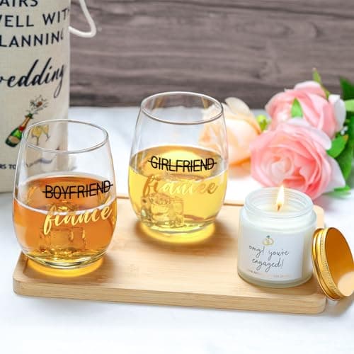 Engagement Gifts for Couples Women Newly Engaged Gift for Her Fiance Gifts for Women Unique Engagement Decorations Just Engaged Present Ideas for Her Him Bride Men Future Mr and Mrs Best Friend