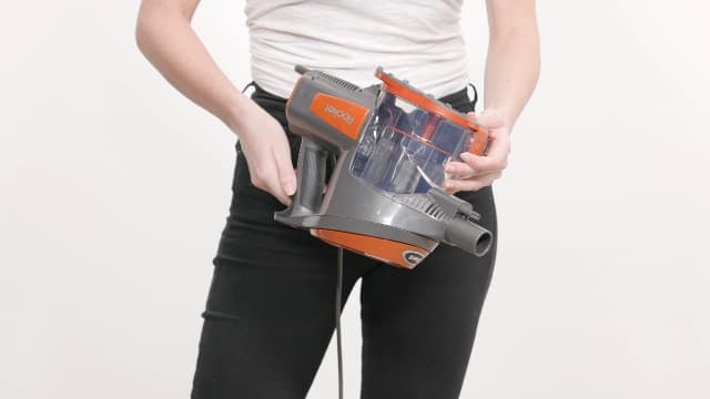 Shark Rocket Ultra-Light Corded Bagless Vacuum for Carpet and Hard Floor Cleaning with Swivel Steering (HV301), Gray/Orange