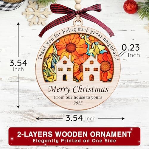 Neighbor Awesome Neighbor Ornaments, for Neighbors, Ideal Gifting to Friends, Unique and Decorative Neighbor Ornaments, Awesome Neighbors Gift