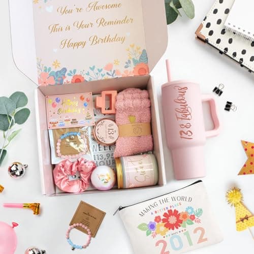 13th Birthday Gifts for Girls - 13 Year Old Girl Gifts Ideas for Offical Teenagers Girls - 13th Birthday Decorations Trendy Teen Girl Stuff - 11 Pieces Best Present for Daughter, Niece