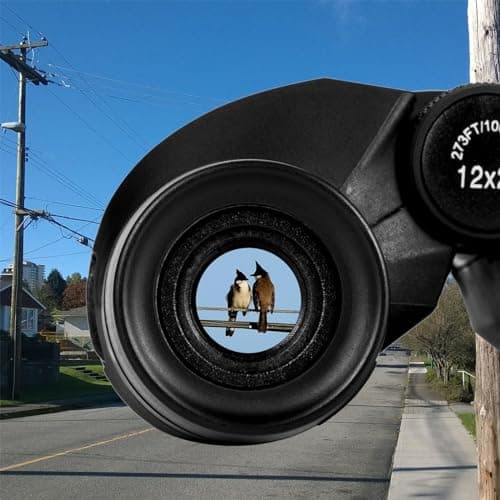 Occer 12x25 Compact Binoculars for Adults and Kids, Large Eyepiece Waterproof Binocular with Low Light Vision,High Powered Easy Focus Binoculars for Bird Watching,Outdoor Hunting,Travel,Sightseeing