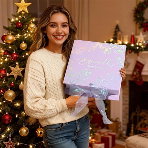 Spa Gifts for Women Bath Gift Set, Lavender Relaxing Spa Gift Baskets Home Bath Set Self Care Kit Care Package Thank You Christmas Birthday Gifts for Women Mom Her Friend Sister Teen Girl Wife Grandma