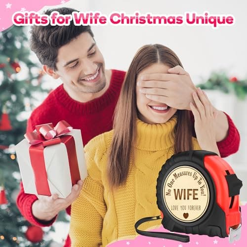 Birthday Gifts for Wife from Husband Kids,Wife Mothers Day Gift Ideas,to My Wife Anniversary Wedding Christmas Valentines Day,Romantic Gifts for Her Unique,Cute Tape Measure 16ft Tool Gift