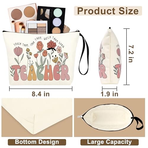 Teacher Gifts for Women, Christmas End of Year Thank You Appreciation Retirement Gifts for Teachers Women Basket Set of 9