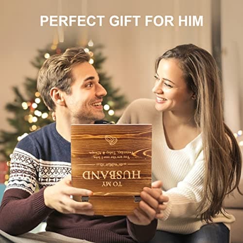 Whiskey Stones Gift Set Anniversary Gi fts for Husband | Him | Men, Husband Birthday | Wedding Anniversary | Valentine's Day Gift, 8 Stainless Steel Whiskey Stones & 2 Whiskey Glasses(11oz)