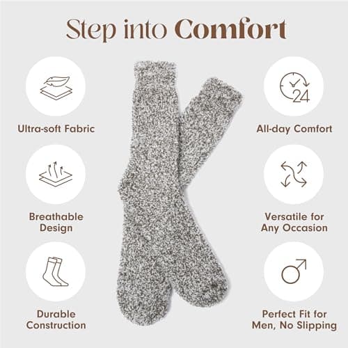 Unboxme Gifts Warm & Cozy Ultra-Luxe Cloud Sock for Women & Men - Super Soft Luxurious Fabric Sleep Socks