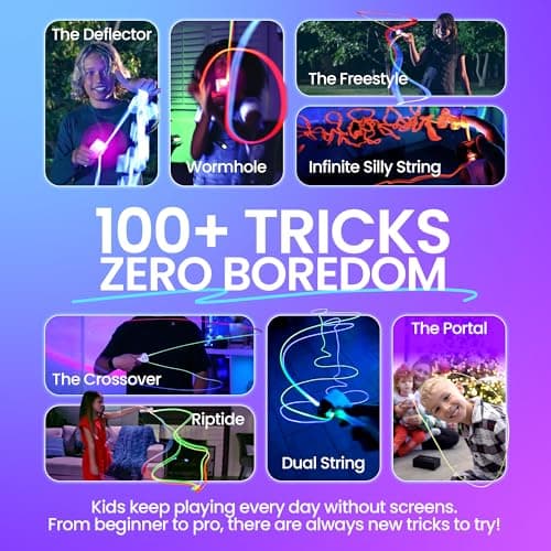 Loop Lasso NANO - Viral Glow in the Dark String Toy - 100+ Tricks, Beginner-to-Pro - Stocking Stuffers for Teen Boys, Christmas Gift for Boys 8-13+, Cool Gadgets for Kids & Adults