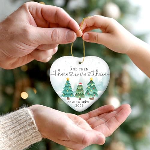 Pregnancy Ornament, Unique Pregnancy Gifts for Expecting 2026, Thoughtful Pregnant Ornaments for Mom Dad Wife Husband, Adorable Christmas Ornaments for Tree Decorations