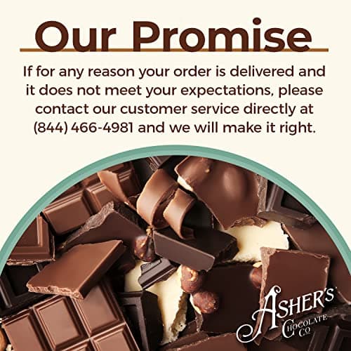 Asher's Chocolates, Chocolate Covered Pretzels Gift Basket, Holiday Assortment of Candy, Small Batches of Kosher Chocolate, Family Owned Since 1892, Improved Box Design (Milk & Dark)