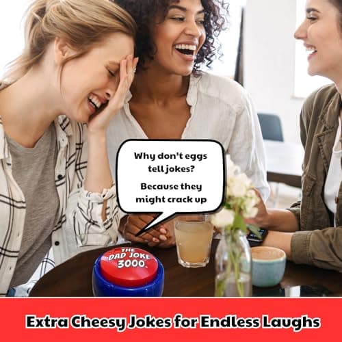 Gifts for Dad and Fathers - Features 75+ Extra Funny Dad Jokes at The Push of a Button - Dad Gifts from Daughter, Dad Birthday Gift, White Elephant Gifts, Gifts for Men